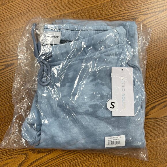 Cotton Citizen Milan Sweatpants in Cyan Crystal - NWT - Picture 4 of 7
